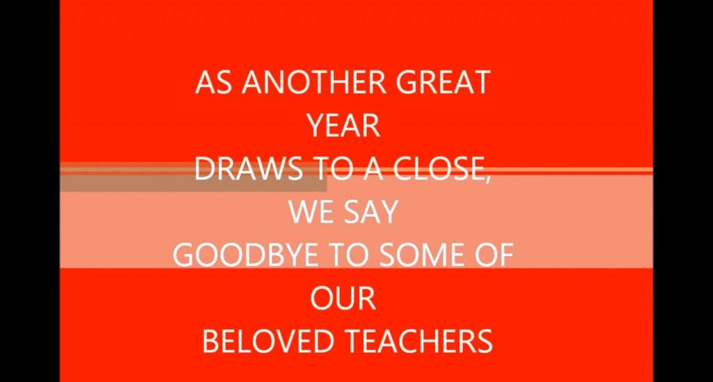 Farewell, Teachers