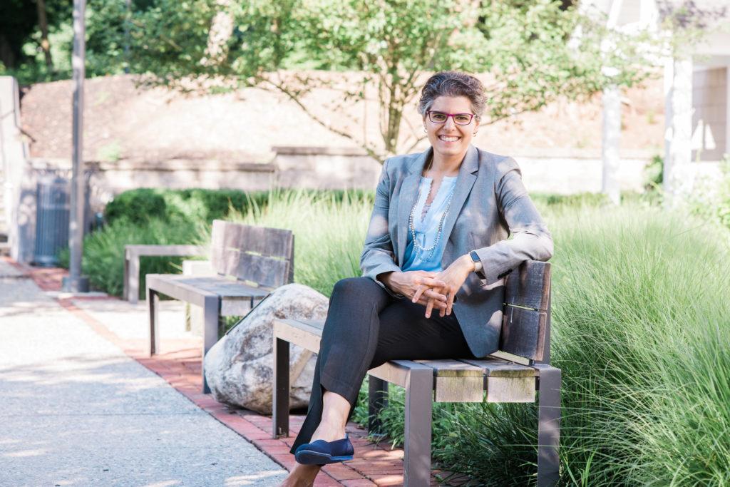 de la Torre is the school’s first female Head of School. She said she is still in a place of figuring out what it means for her versus what it means for the community. Photo provided by Moorestown Friends School.