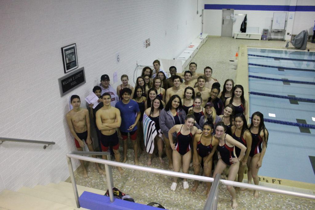 The 2017-2018 MFS Swim Team. Photo courtesy MFS Yearbook, The Cupola