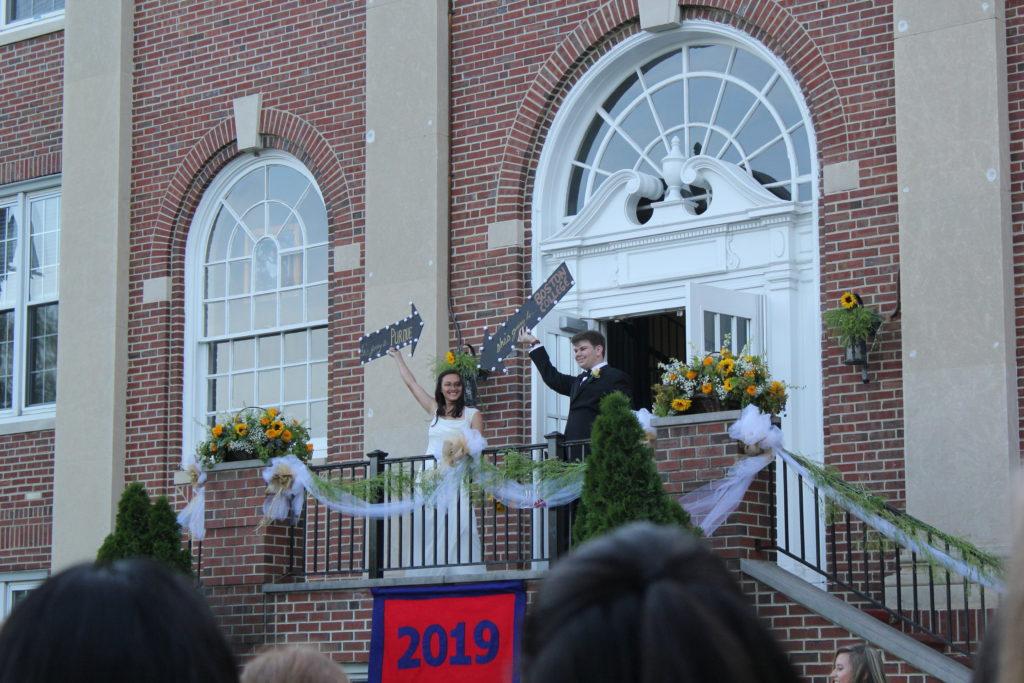 The Class of 2019 carries on the MFS tradition of walking in pairs down the stairs to a song chosen by the class. 
