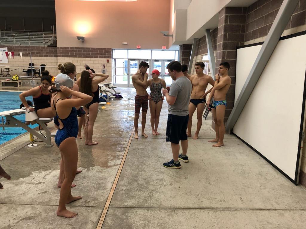 Caption:The Foxes Go Over Game Plan at Practice
Photo Courtesy of Coach Dave Washik and Coach Mike Clauss

