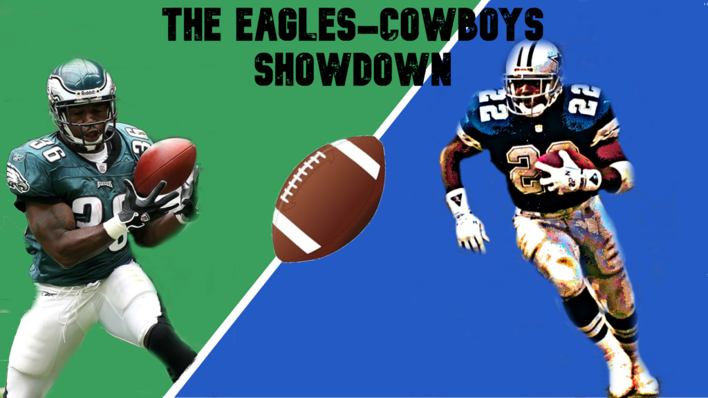 The Birds and the Cowboys are set for yet another pivotal NFC East grudge match

1. Used with permission from pikrepo.com 2. Simanek, CC0, via Wikimedia Commons 3. Posterization of Emmit Smith by Peter Griffin.  Accessed via needpix.com on 11/1/20.  Used with permission under Creative Commons Zero License for Public Domain