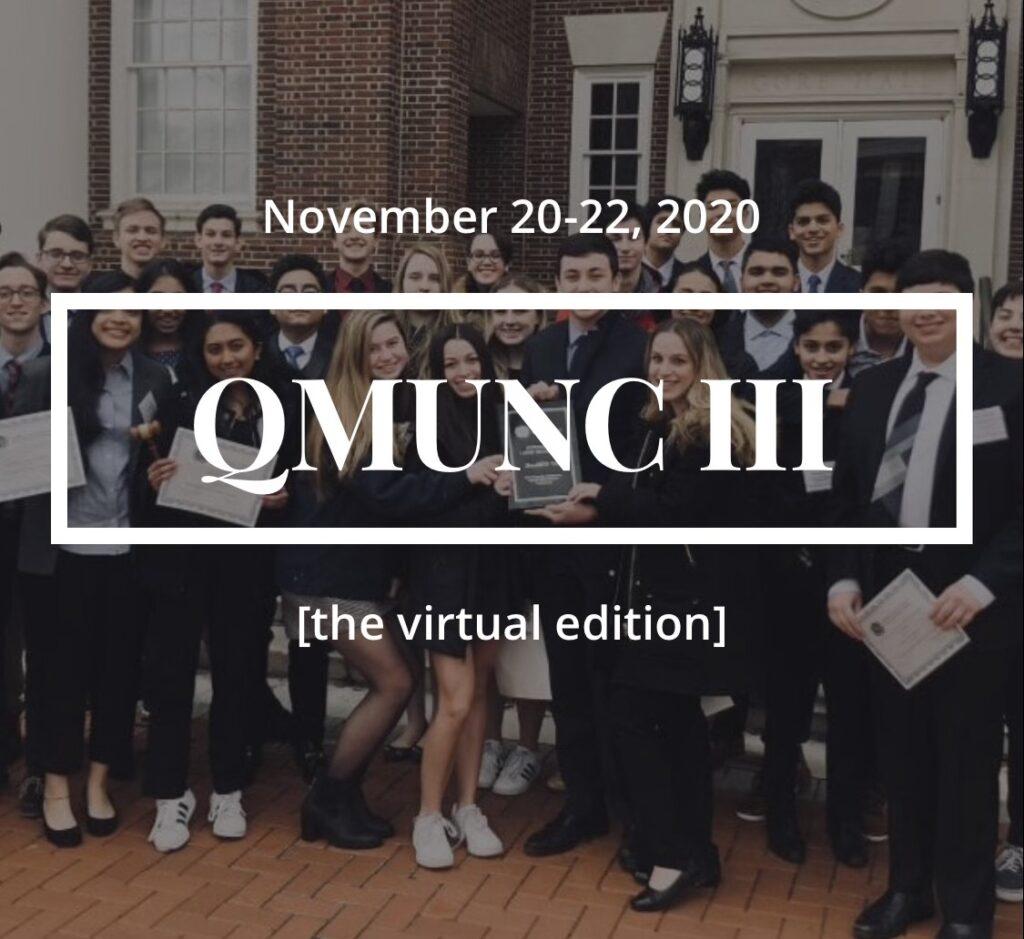 Fellow (Virtual) Delegates: MFS’s historic first virtual QMUNC