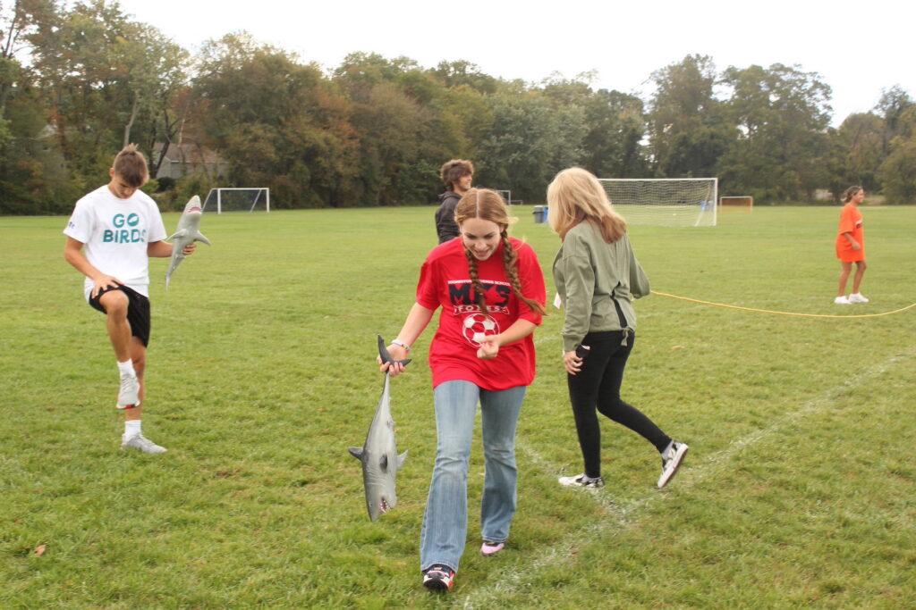 Spirit Week Begins with Slimy Fish Toss!