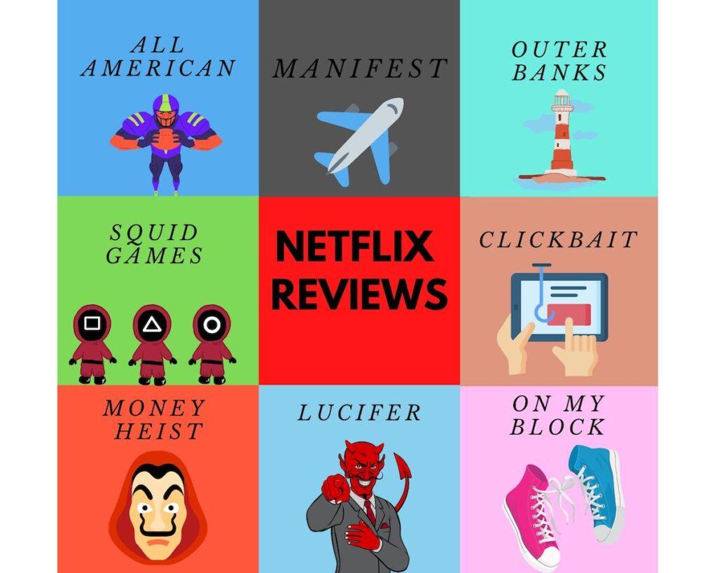 Visual overview of the top eight Netflix shows out right now. Photo by Amir Mashaqi '23