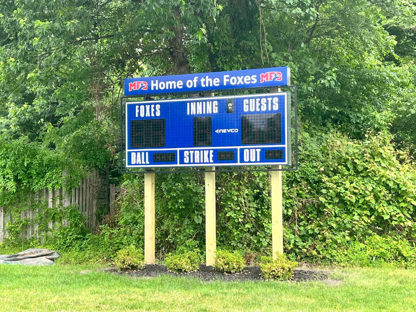 New Digital Scoreboard Gives MFS Varsity Baseball Field A New Look