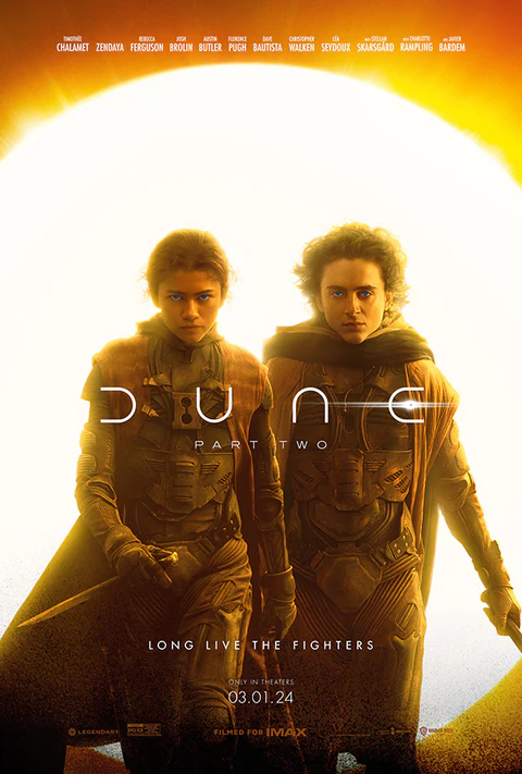 Dune Part Two poster. Photo by Warner Brothers. 