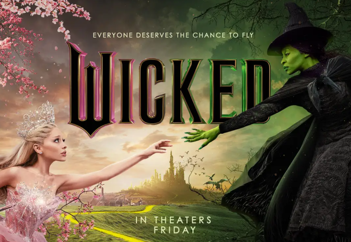 An official movie poster for the Wicked (2024) film. Photo from Universal Studios.
