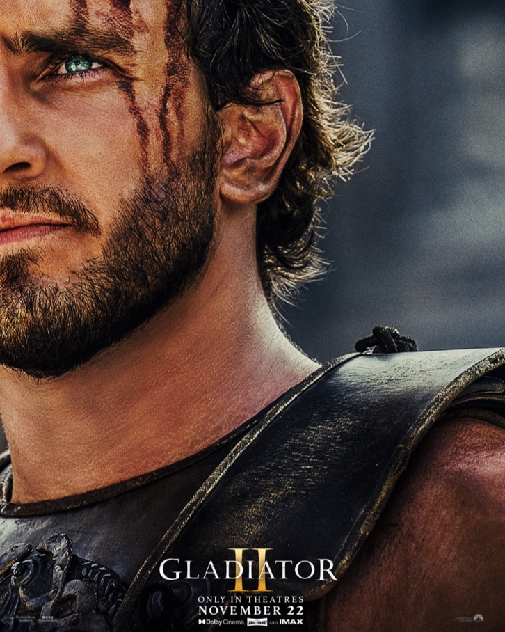 Poster from Gladiator II’s Official Website.