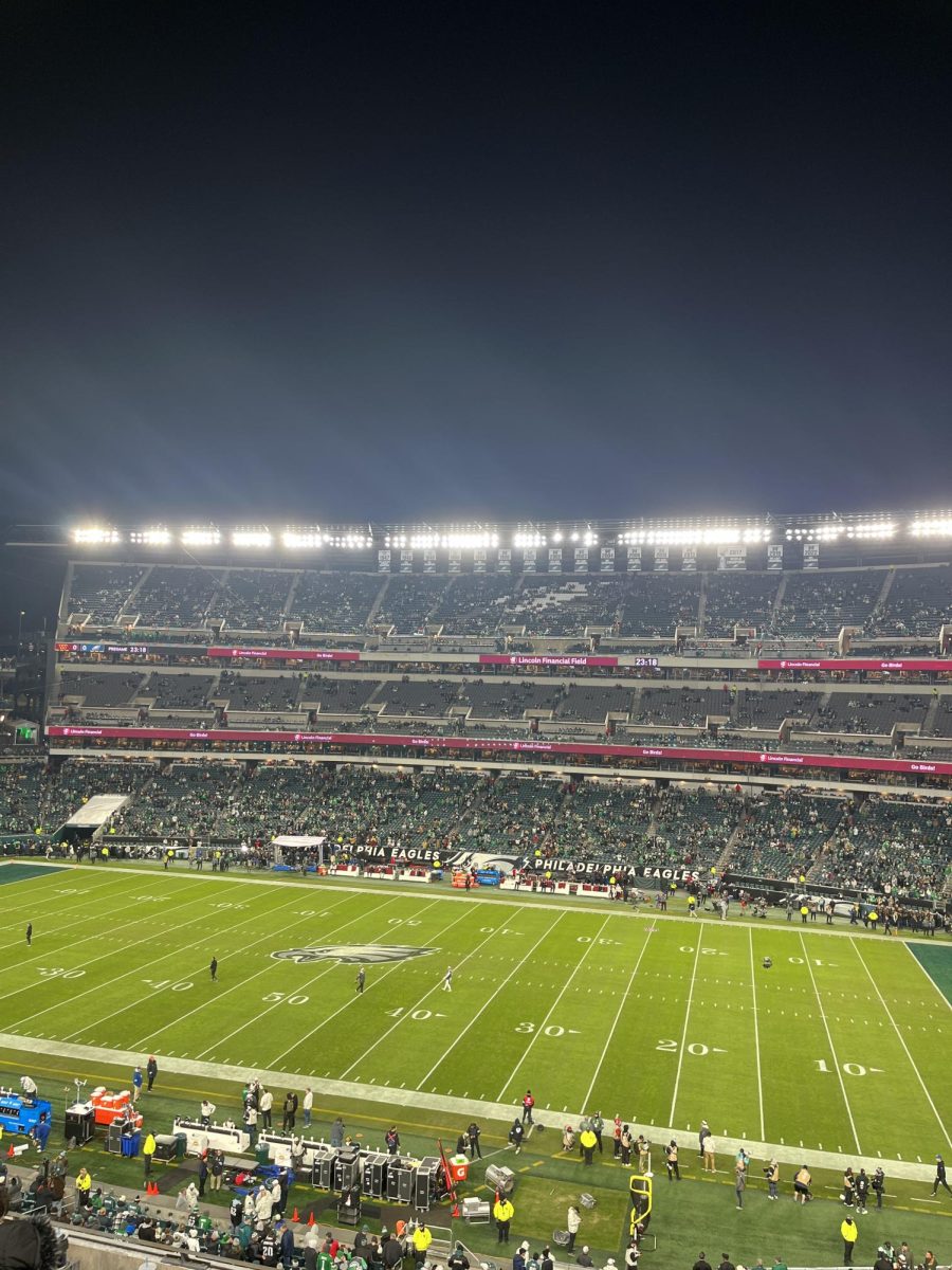 Philadelphia Eagles and Washington Commanders compete during a 2024 regular season matchup on November 14, 2024. Photo by Jack Cranmer '25.