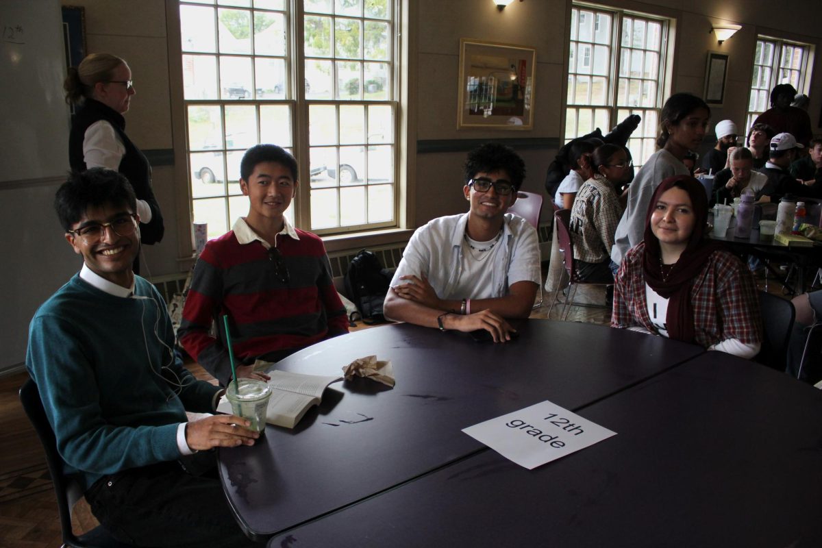 Senior Quiz Bowl team smiles for a photo. Photo by Chloe Marshall '26.
