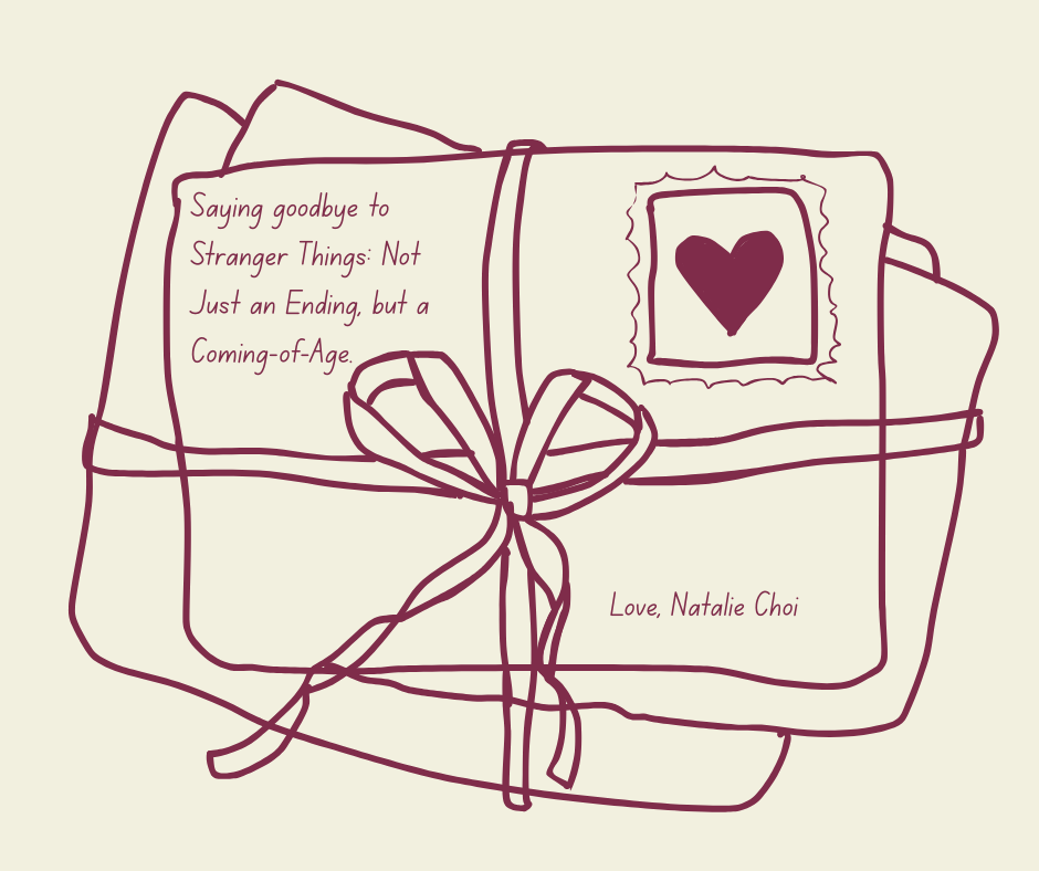 Goodbye letter graphic. Created by Natalie Choi ’27.
