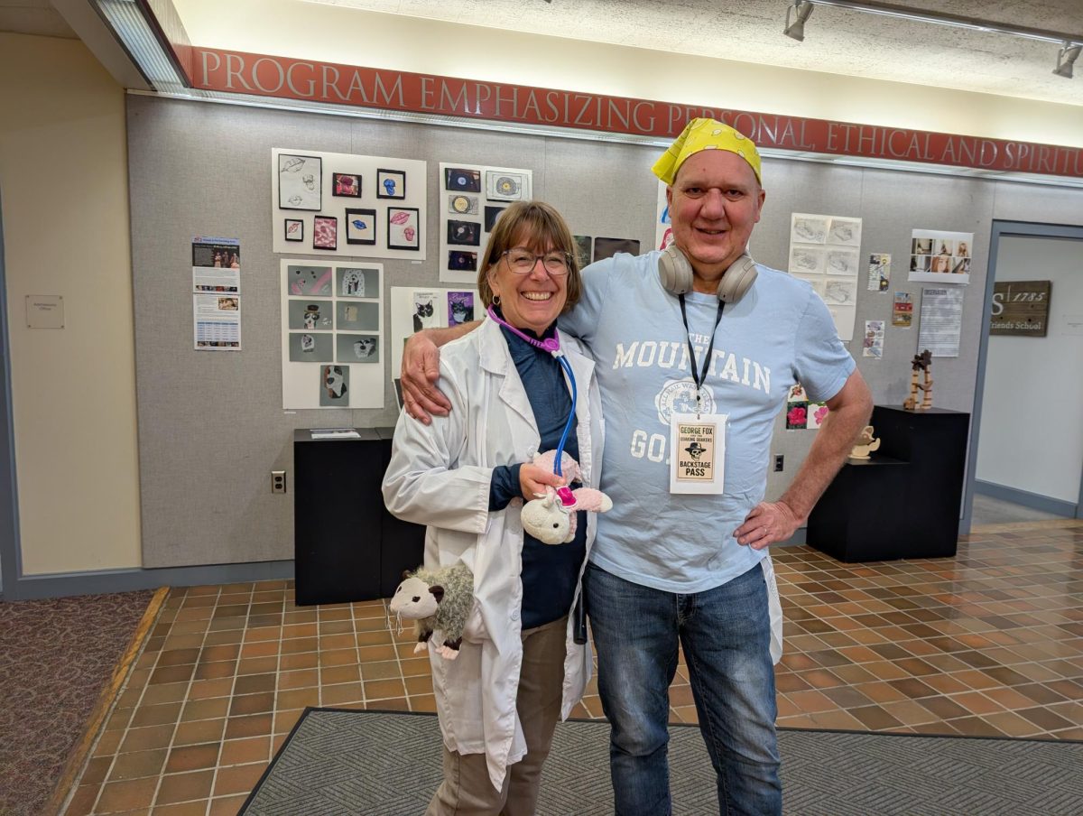 Clark and Ashlynne Thomson pose for a photo during Spirit Week. 